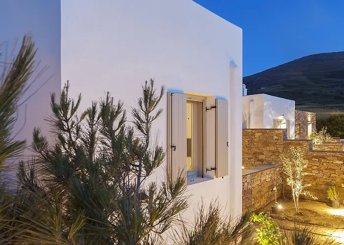 White Tinos Luxury Ferienhaus Stení